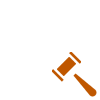 Icon - gavel with papers